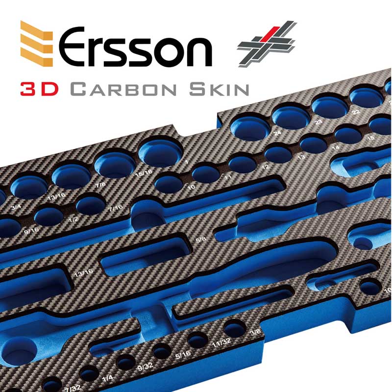 EVA tray, EVA foam tool trays-3D Carbon Skin